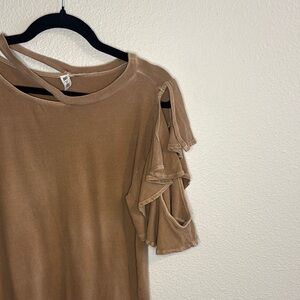 Asymmetrical Ruffled Tee